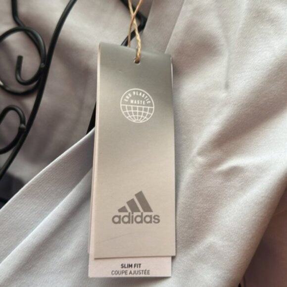 adidas long sleeve cropped shirt light blue L - Picture 7 of 8